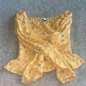yellow floral shirt